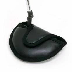 GENERIC Mallet Putter Synthetic Leather Headcover Black Oversize