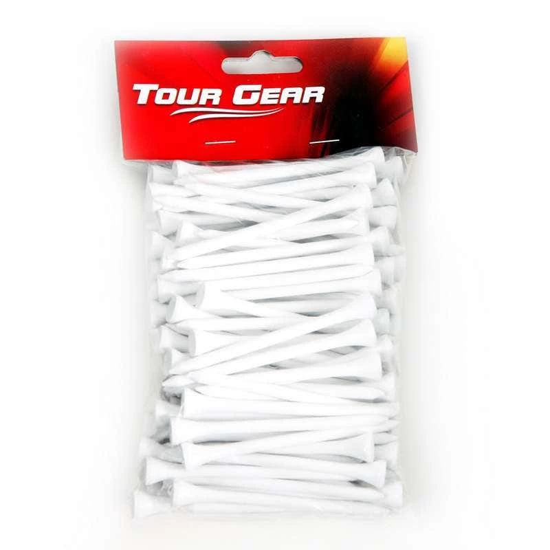GENERIC White Wooden Tees 100 Pack Golf Tees